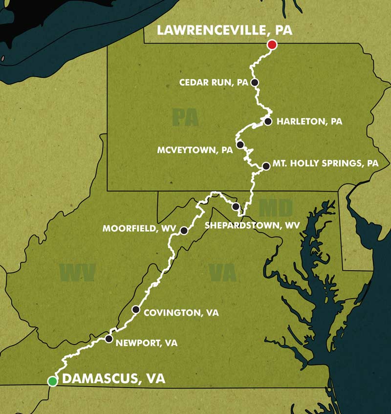 Mid Atlantic Backcountry Discovery Route® Map